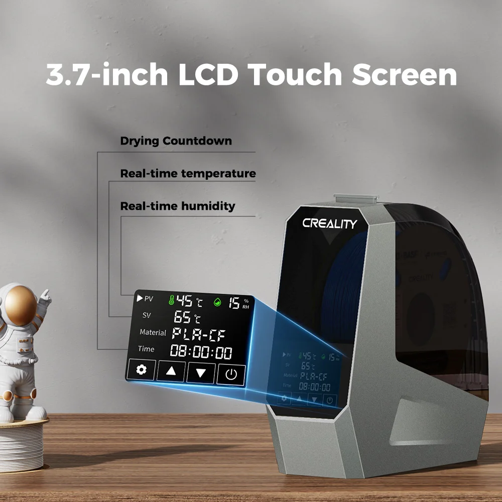 Creality Space Pi Filament Dryer диагональ экрана 3,7 дюйма